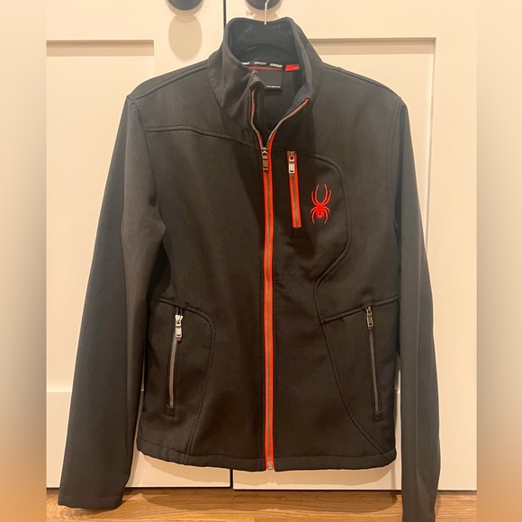 Spyder Black and red Mens size small zip up jacket - Picture 1 of 7
